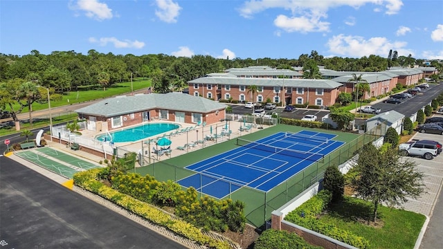 birds eye view of property