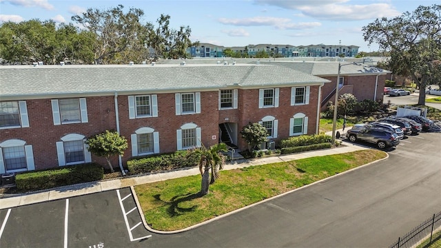 view of front of property with central AC