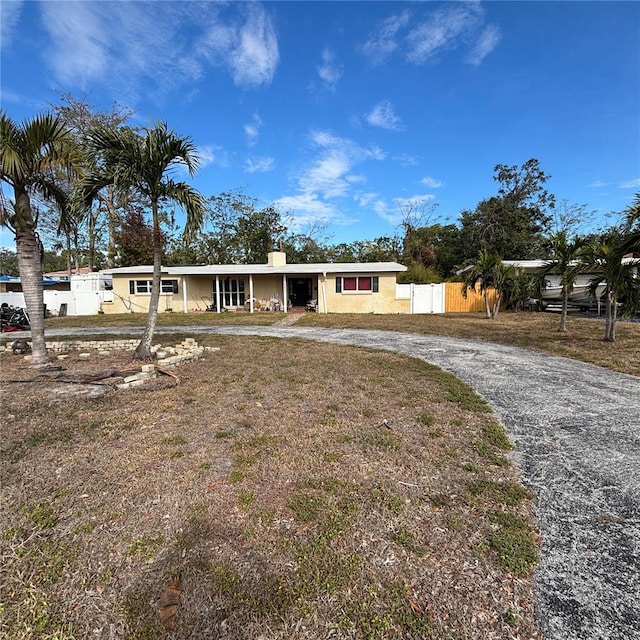 view of front of home