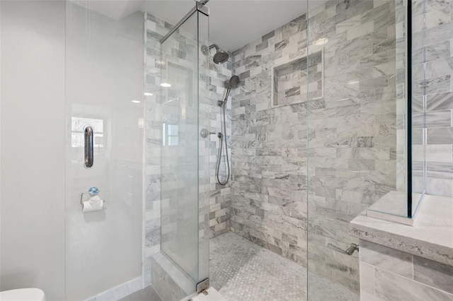 bathroom with walk in shower