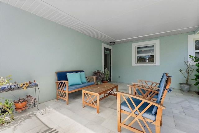 view of patio / terrace featuring an outdoor hangout area