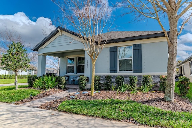 view of front of property with covered porch