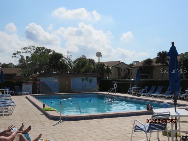 view of pool with a patio area