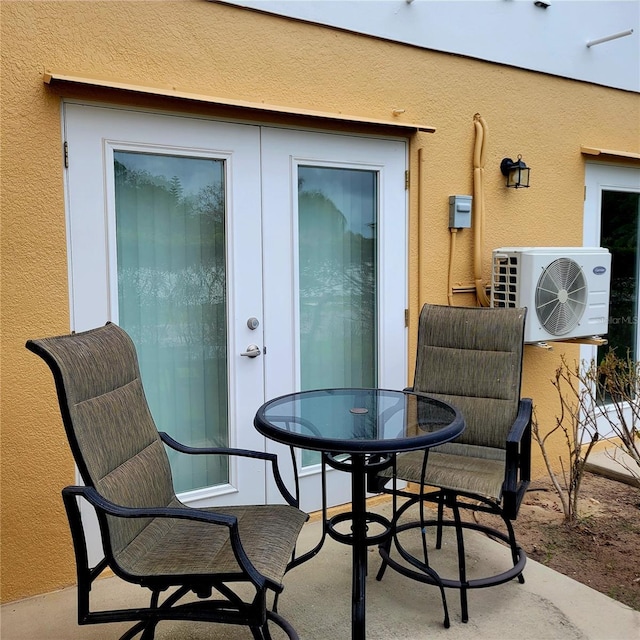 view of patio with ac unit