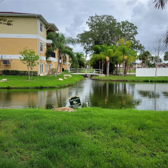 view of water feature