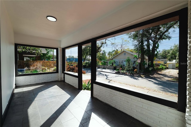 view of sunroom / solarium