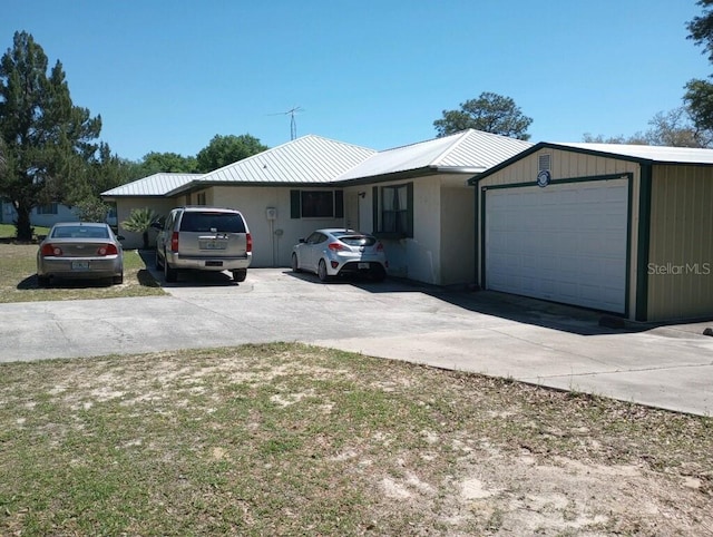 ranch-style house with a garage