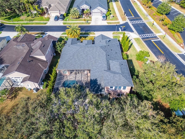 aerial view featuring a residential view