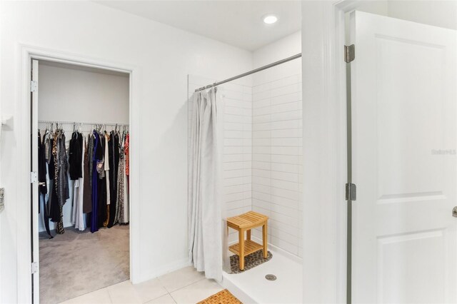4323 Trotters Way, Lakeland, FL 33801 - bathroom with walk in shower and tile patterned flooring