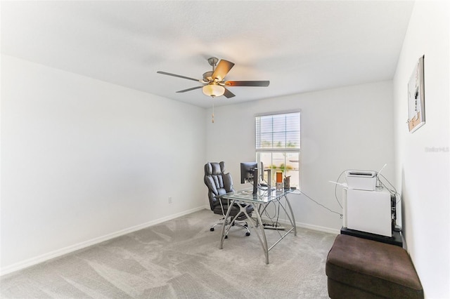 4323 Trotters Way, Lakeland, FL 33801 - carpeted office space featuring ceiling fan