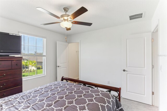 4323 Trotters Way, Lakeland, FL 33801 - bedroom with light carpet and ceiling fan