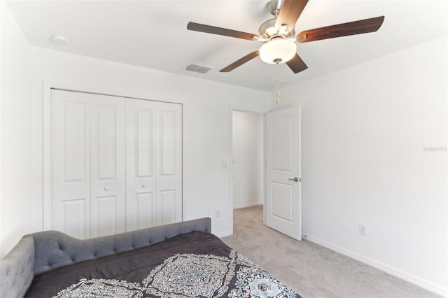 4323 Trotters Way, Lakeland, FL 33801 - carpeted bedroom with ceiling fan and a closet