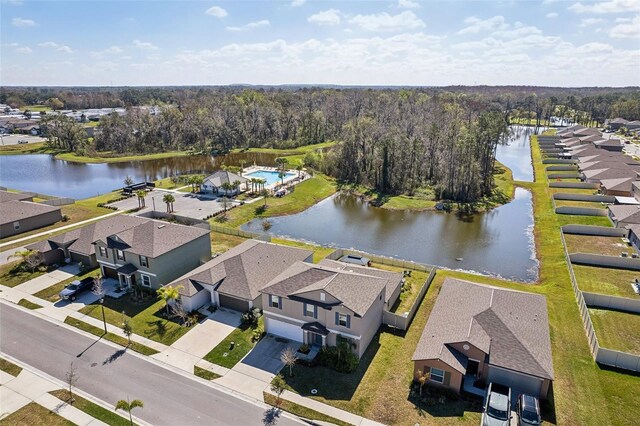 4323 Trotters Way, Lakeland, FL 33801 - birds eye view of property featuring a water view