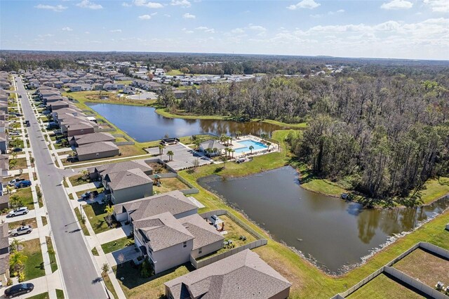 4323 Trotters Way, Lakeland, FL 33801 - birds eye view of property featuring a water view