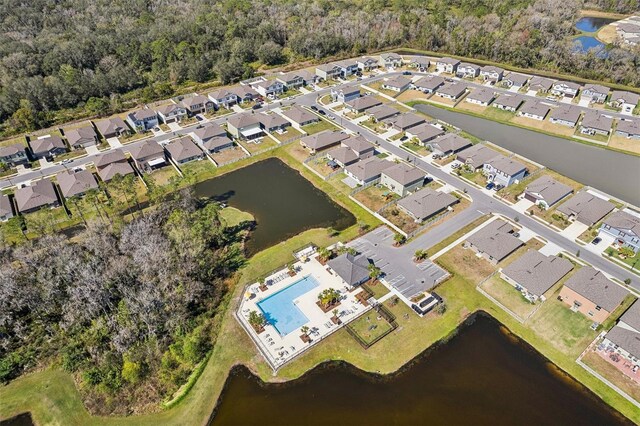 4323 Trotters Way, Lakeland, FL 33801 - birds eye view of property with a water view