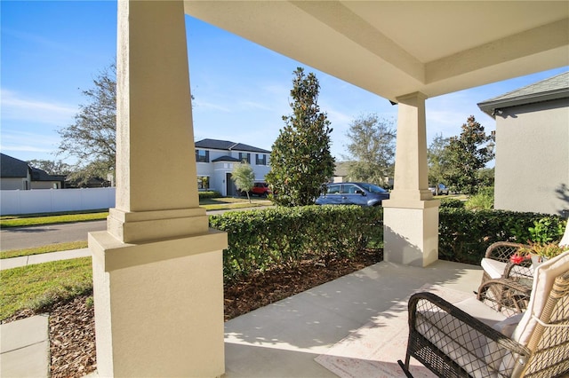 view of patio / terrace with covered porch