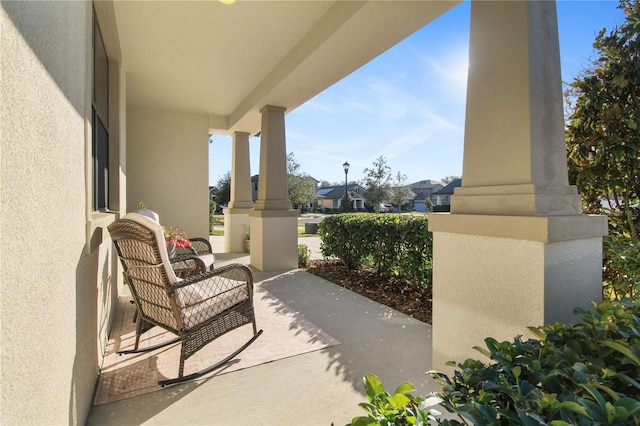 view of patio / terrace featuring a porch