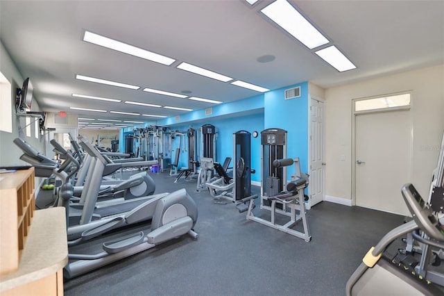 view of exercise room