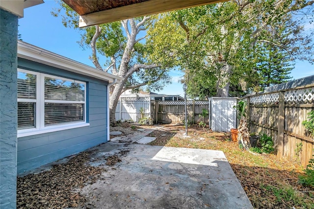 view of yard with a patio area