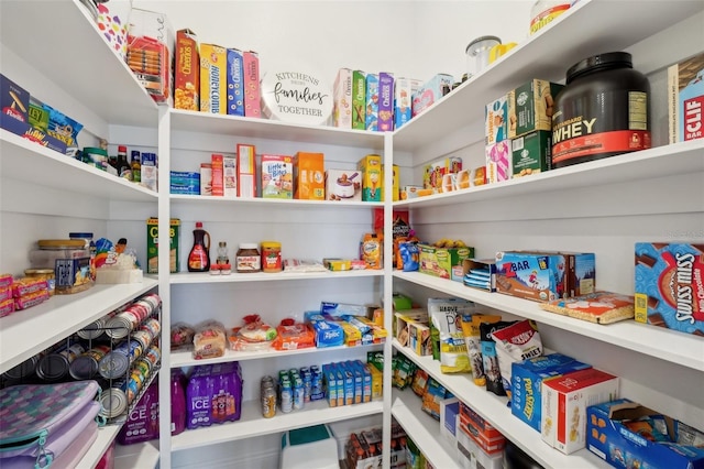 view of pantry