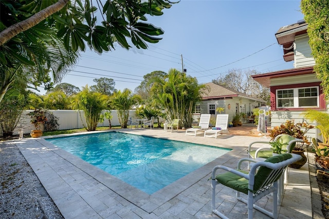 view of pool with a patio