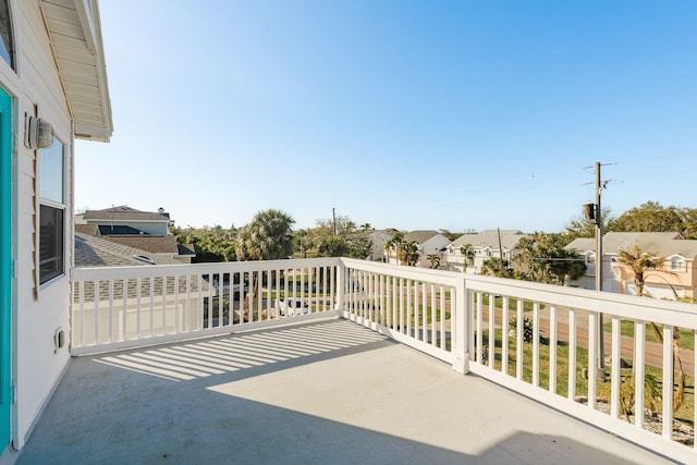 view of patio / terrace with a balcony