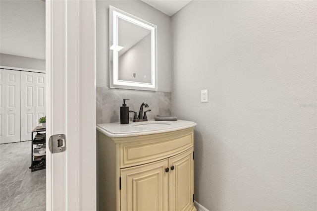 bathroom with vanity