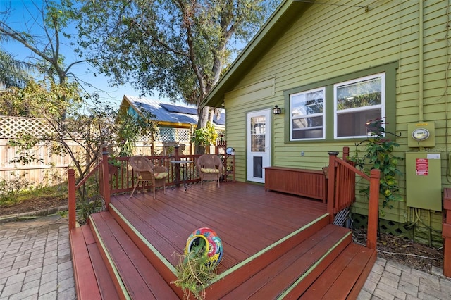 view of wooden terrace