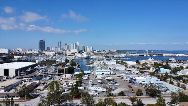 view of city featuring a water view