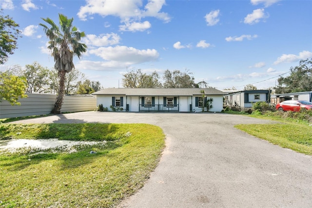 view of ranch-style home