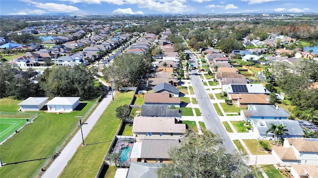 birds eye view of property featuring a residential view