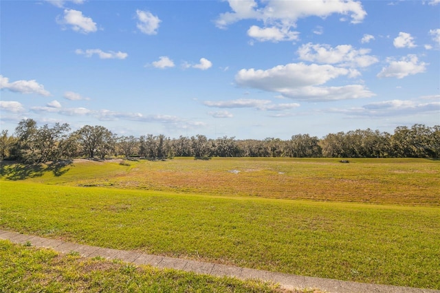 view of landscape featuring a rural view