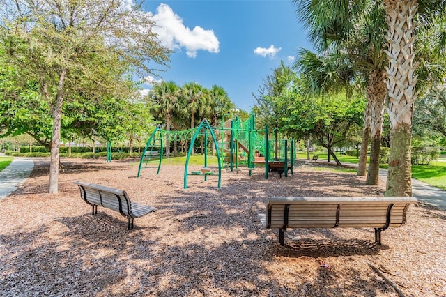 view of communal playground