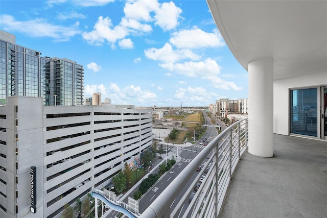 view of balcony