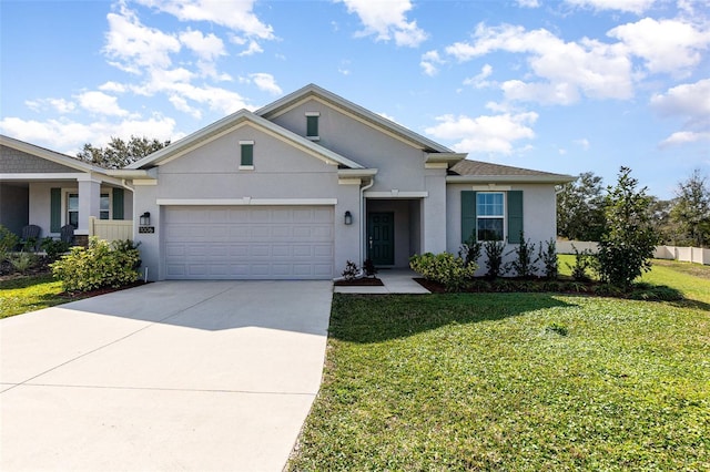 view of front of house with a front yard