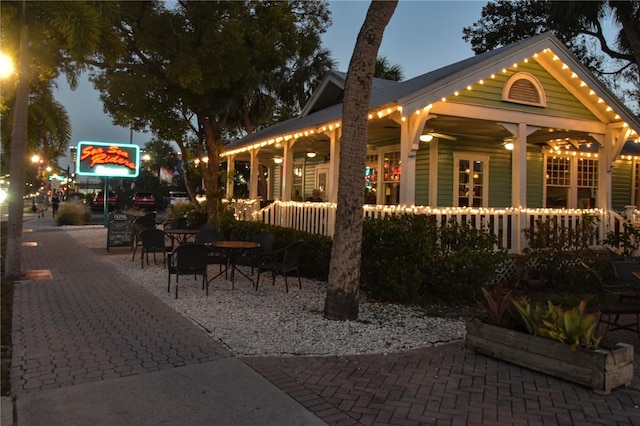 surrounding community with a patio area