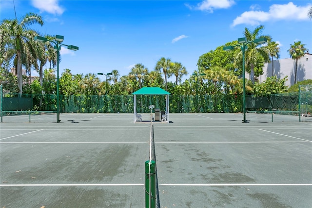 view of sport court