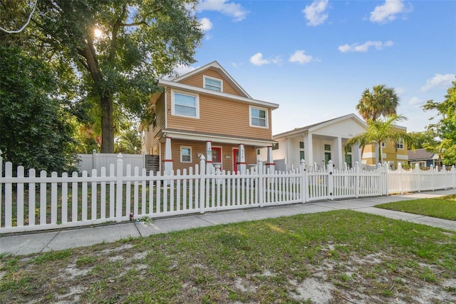 view of front of property