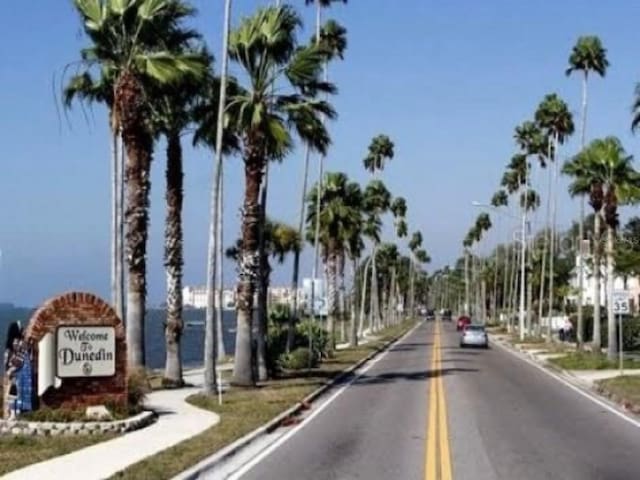 view of road featuring sidewalks