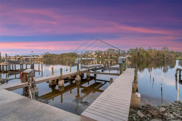 10501 Bridgewood Dr, Riverview, FL 33578 - dock area featuring a water view