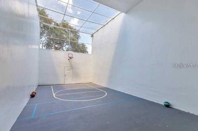 view of basketball court