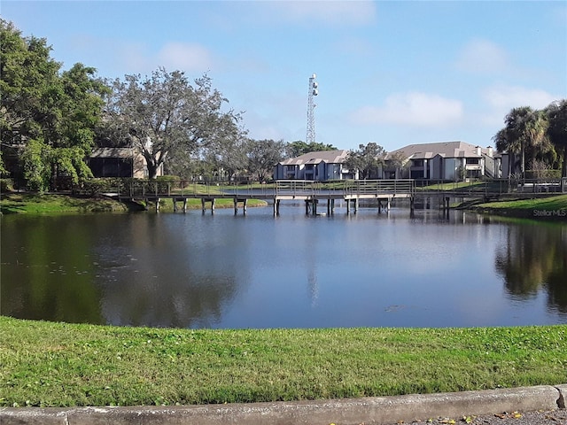 view of water feature