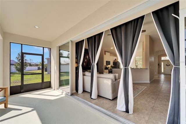 view of sunroom / solarium