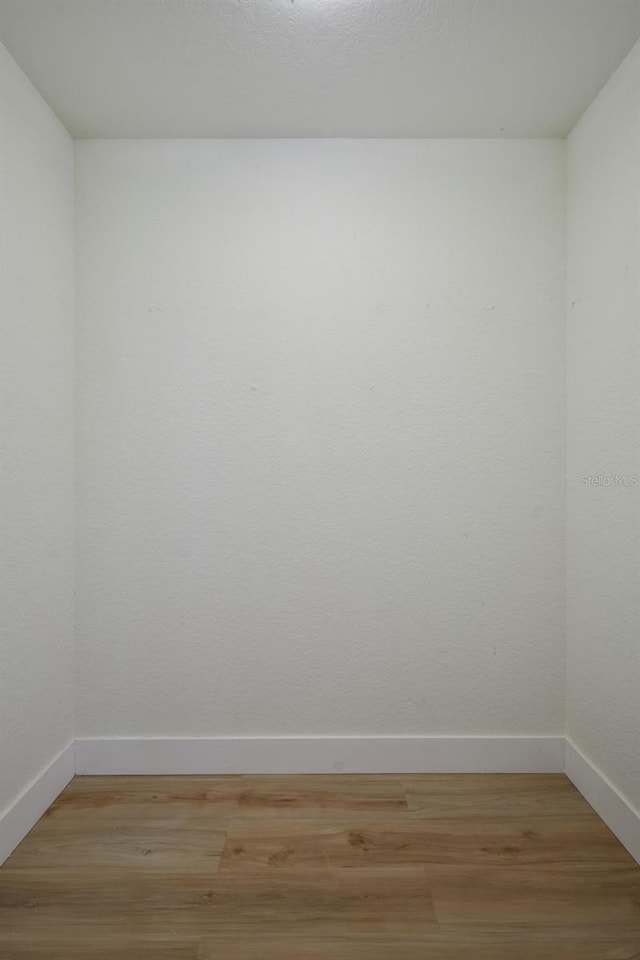 empty room featuring light hardwood / wood-style flooring