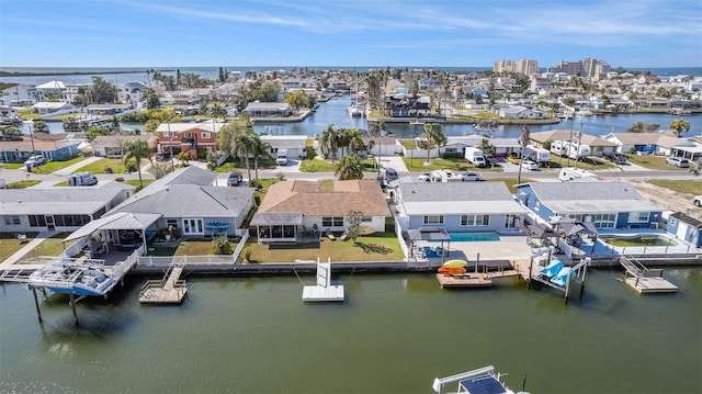 13614 Evelane Dr, Hudson, FL 34667 - aerial view of residential area with a large body of water