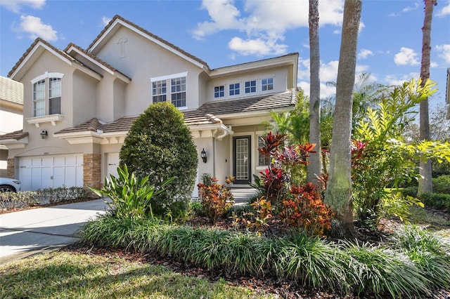 view of front of home featuring a garage