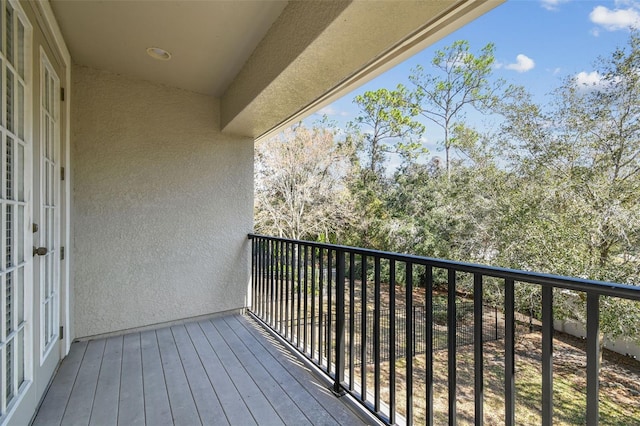 view of balcony