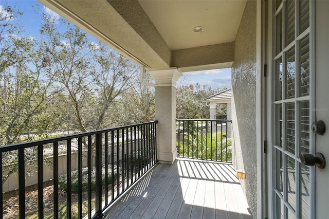 view of balcony