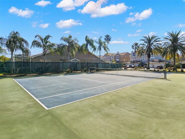 view of tennis court