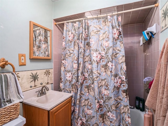 bathroom featuring vanity